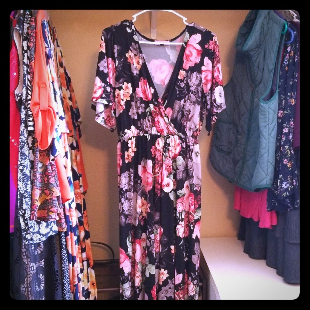 Gorgeous Kimono Floral Dress